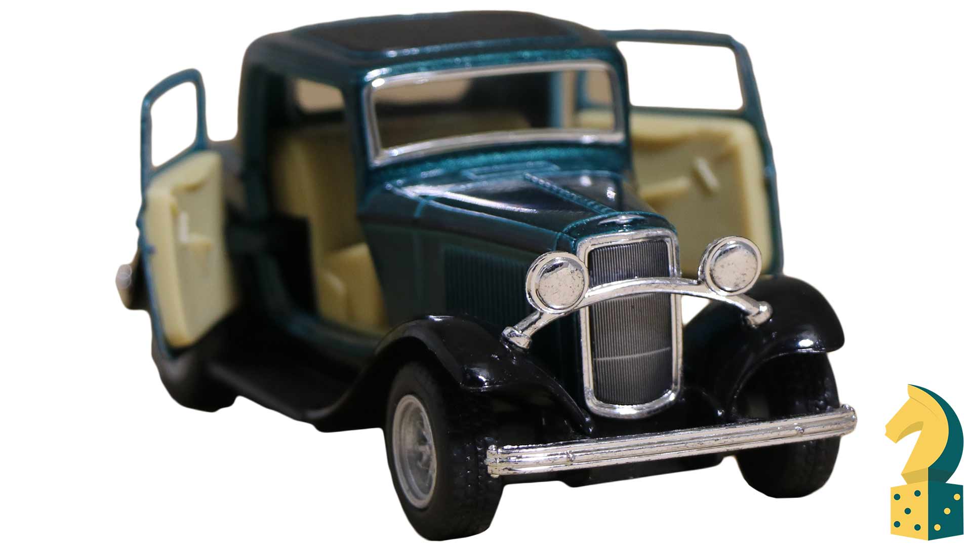 ماکت ماشین ماشین فورد 1932 سه پنجره کوپه - سبز