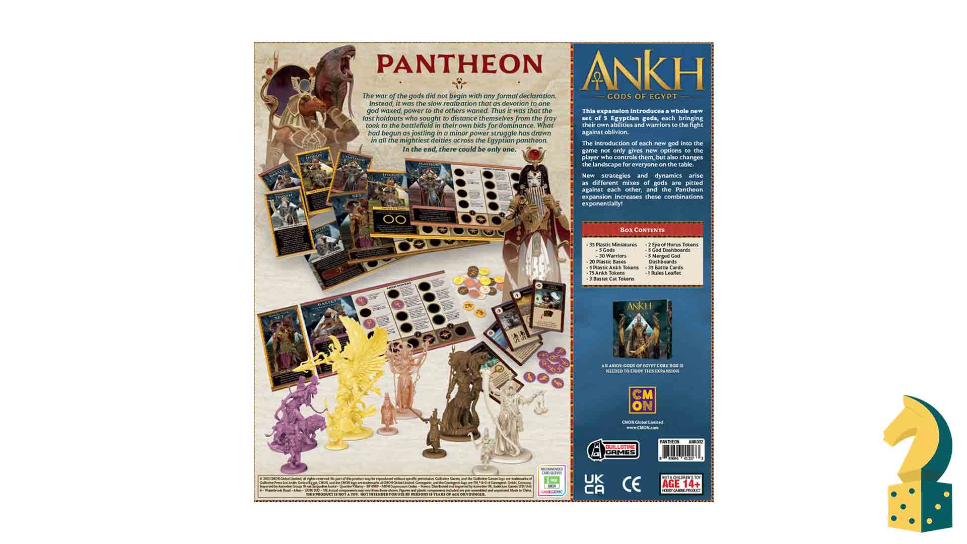 افزونه بردگیم Ankh: Gods of Egypt-Pantheon